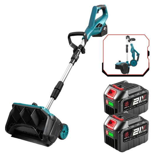 52.8' Brushless Cordless Snow Shovel Foldable with Wheels | For Makita 18V Battery