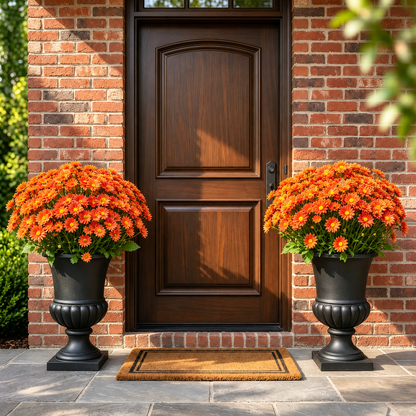💥Last Day 50% OFF🌼- Artificial Outdoor Sunset Mums Flowers - UV resistant, Waterproof, Windproof