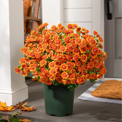 💥Last Day 50% OFF🌼- Artificial Outdoor Sunset Mums Flowers - UV resistant, Waterproof, Windproof