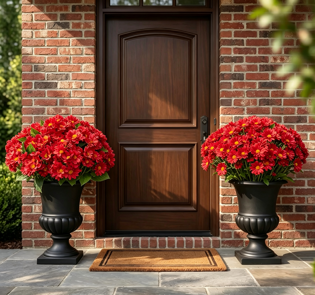 💥Last Day 50% OFF🌼- Artificial Outdoor Sunset Mums Flowers - UV resistant, Waterproof, Windproof