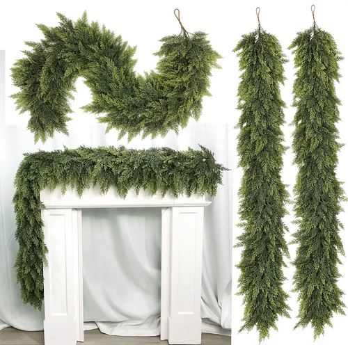 Guirlande de cèdre de Noël (2 × 6 pi)