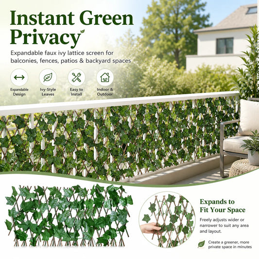 🌿 Limited-Time Offer! Expandable Ivy Privacy Fence – Refresh Your Patio & Garden for Less!