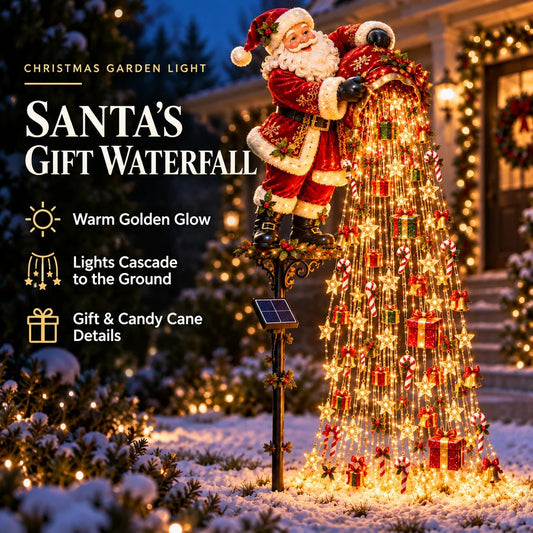 🎄 Festive Star-Light Cascade – Solar-Powered LED Garden Stakes