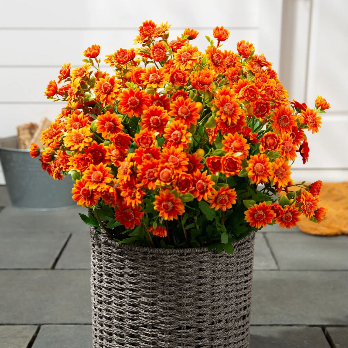 💥Last Day 50% OFF🌼- Artificial Outdoor Sunset Mums Flowers - UV resistant, Waterproof, Windproof