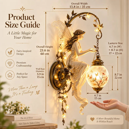 ⏰Limited Stock 49% OFF -🧚✨ Enchanted Fairy Blossom Lantern Wall Light 🌸🏮